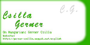 csilla gerner business card